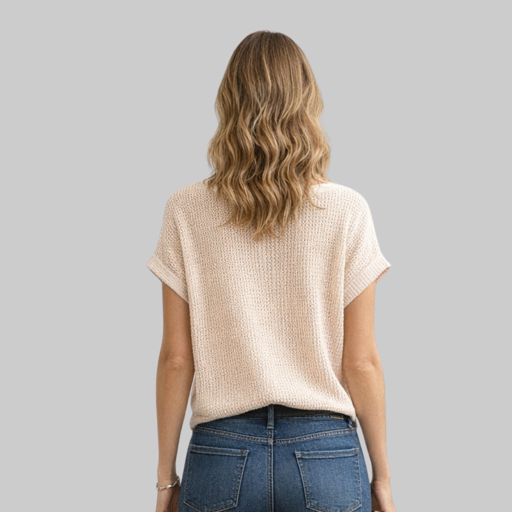 Evie T-Shirt Femme Design d'Été – T-shirt en Coton Souple Coupe Slim