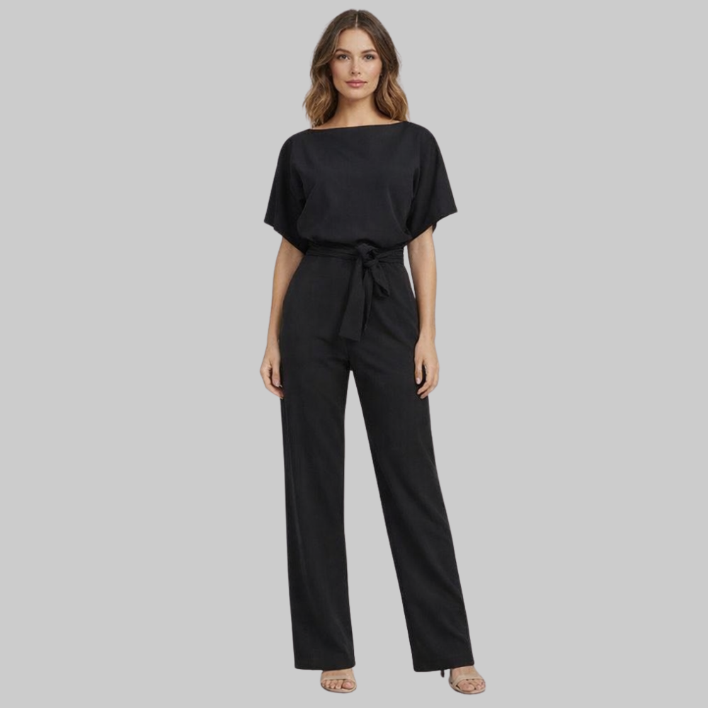 Hannah Combinaison Femme Élégante Large – Combinaison avec Taille Lacets et Coupe Slim