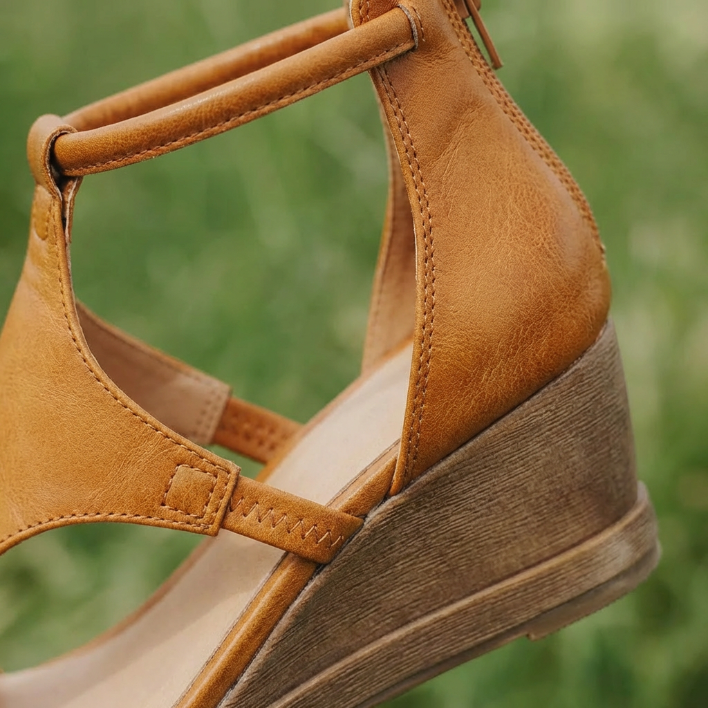 Sandales Femme Valeria à Plateforme – Bride Cheville, Bout Ouvert Élégant Estival