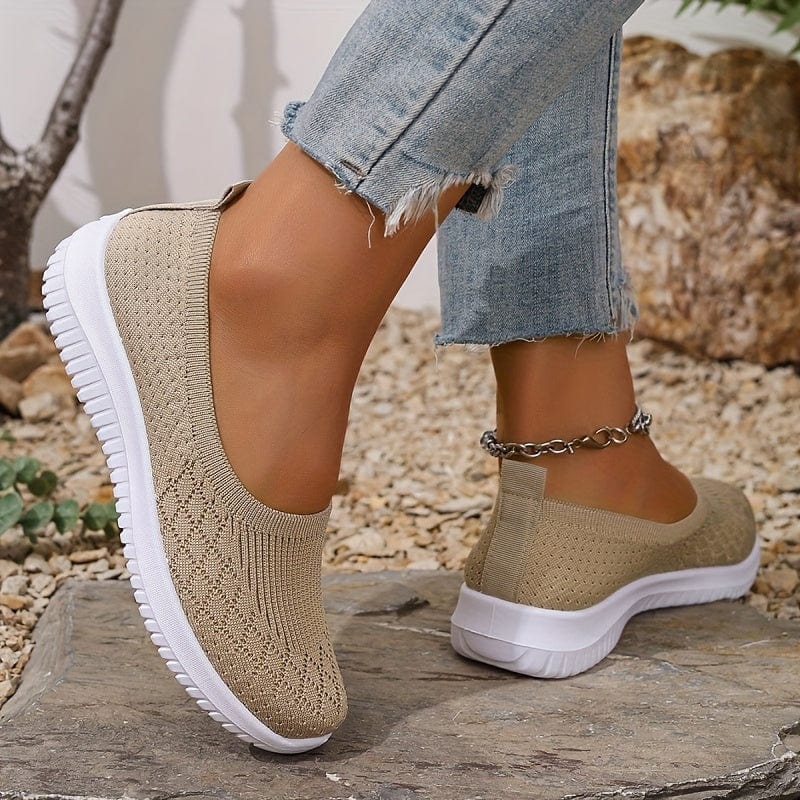 Baskets Giulia Femme Slip-On – Respirantes, Légères Confort Décontracté Sportif