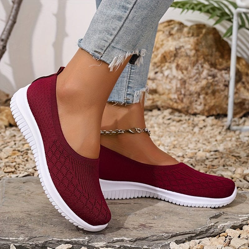 Baskets Giulia Femme Slip-On – Respirantes, Légères Confort Décontracté Sportif