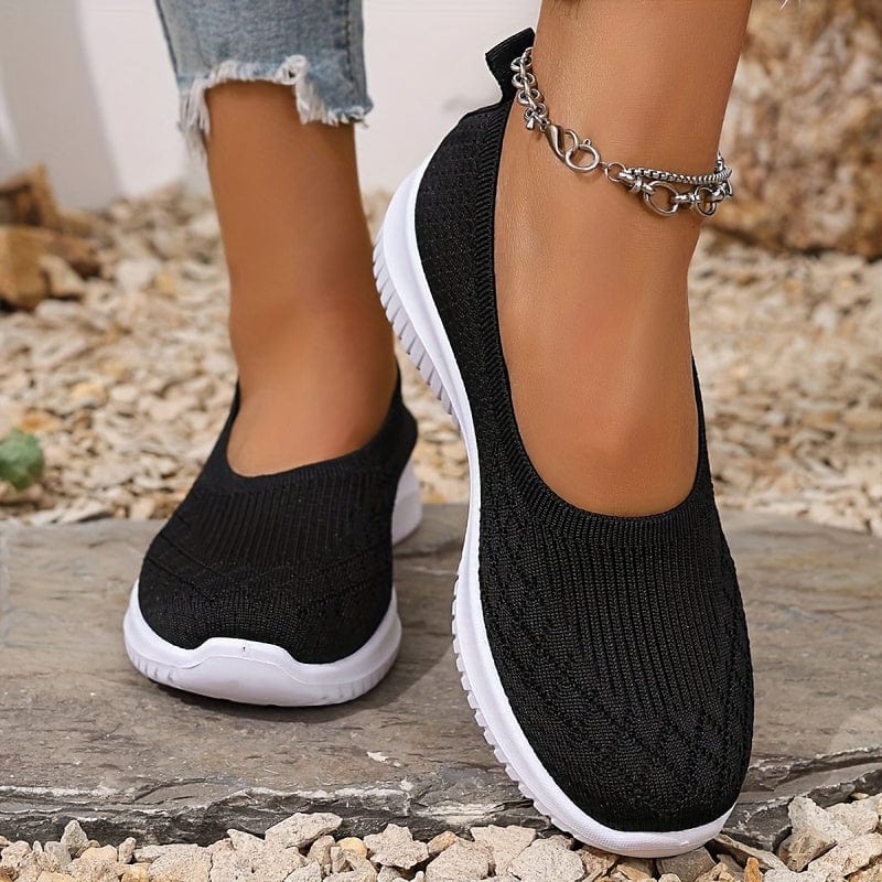 Baskets Giulia Femme Slip-On – Respirantes, Légères Confort Décontracté Sportif