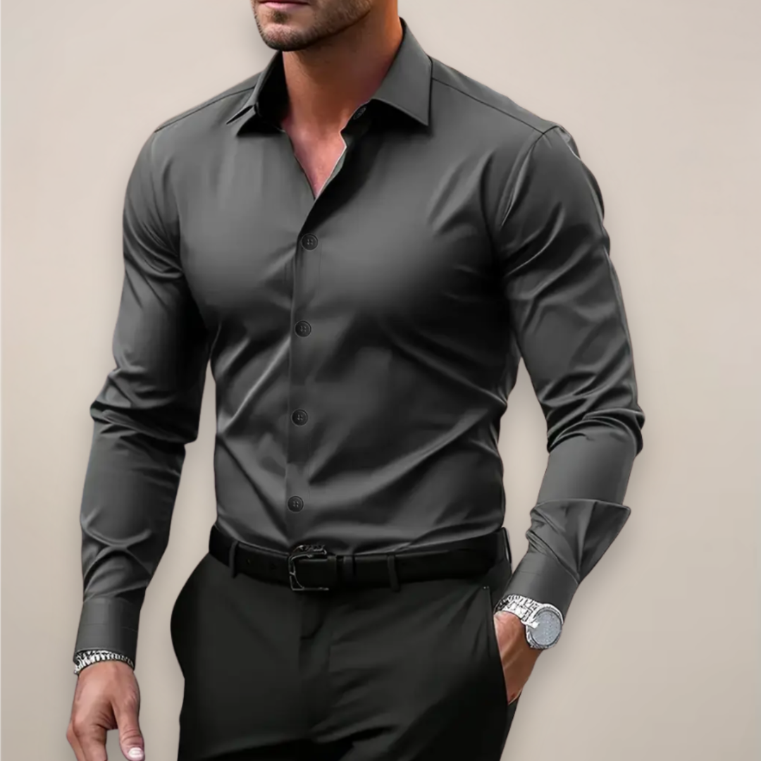 Javier Chemise Homme Élégante – Chemise Slim Fit Manches Longues, Col Classique