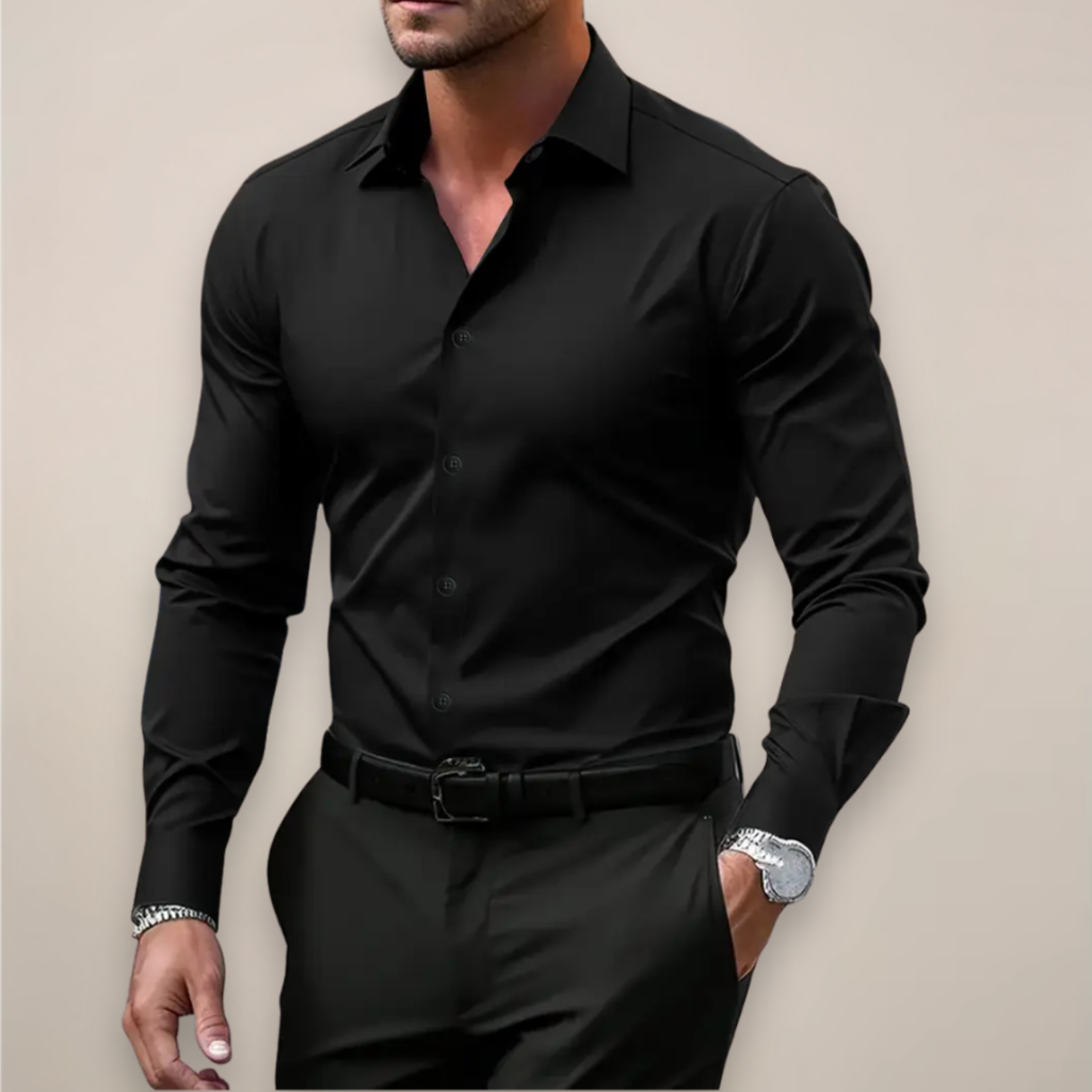 Javier Chemise Homme Élégante – Chemise Slim Fit Manches Longues, Col Classique