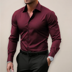 Javier Chemise Homme Élégante – Chemise Slim Fit Manches Longues, Col Classique