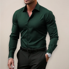 Javier Chemise Homme Élégante – Chemise Slim Fit Manches Longues, Col Classique