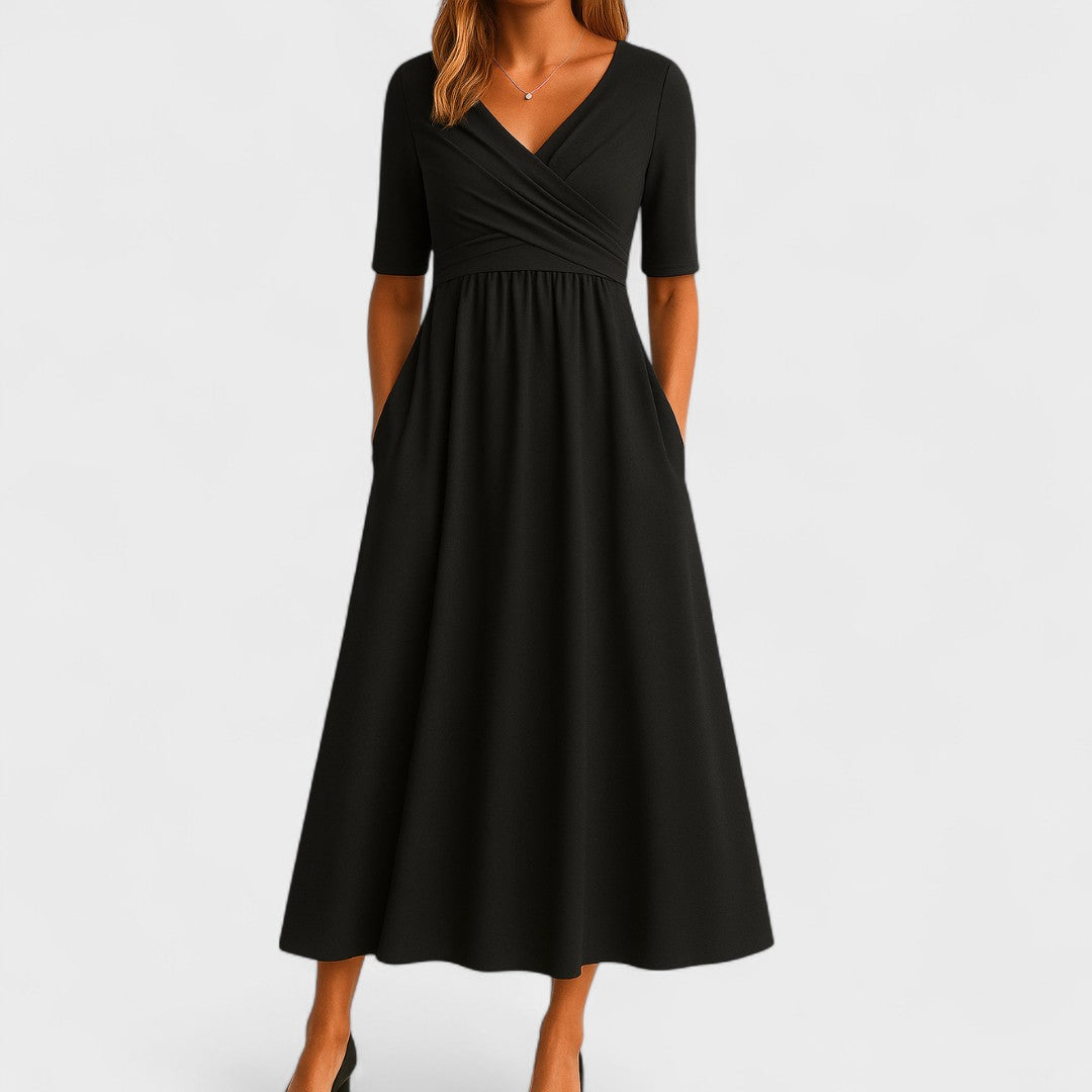 Clay Vestido Mujer Verano Línea A – Vestido Midi Ligero, Casual Elegante Diario