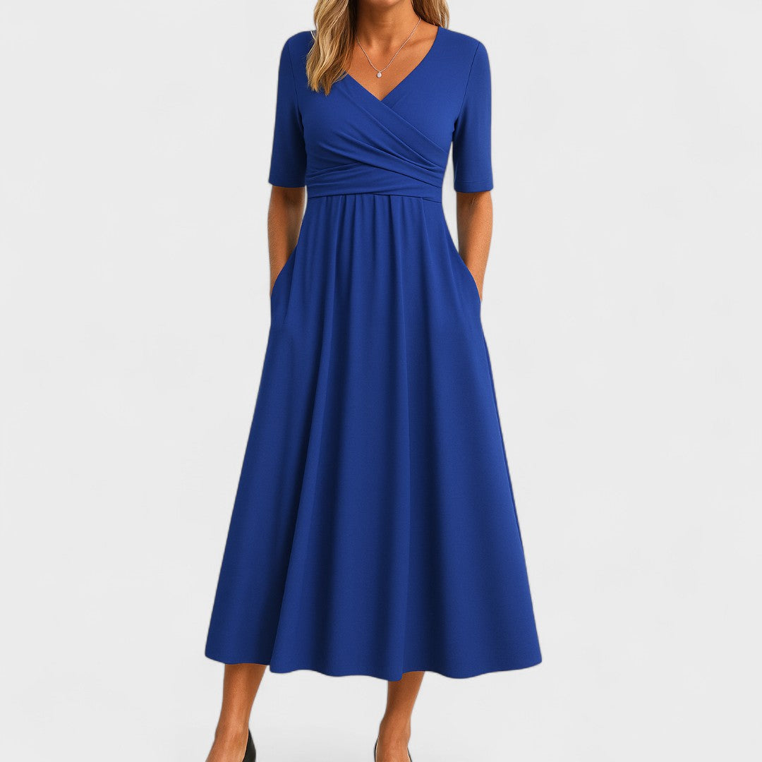 Clay Vestido Mujer Verano Línea A – Vestido Midi Ligero, Casual Elegante Diario