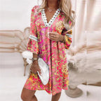 Cassandra Robe d'Été Femme – Floral Léger, Coupe Fluide & Style Élégant Casual