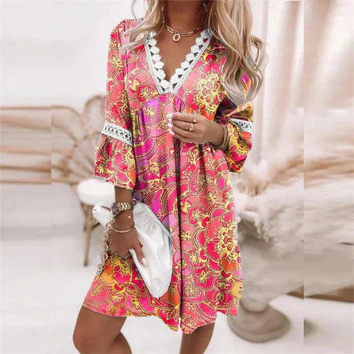 Cassandra Vestido de Verano Mujer – Floral Ligero, Corte Fluido & Estilo Elegante Casual