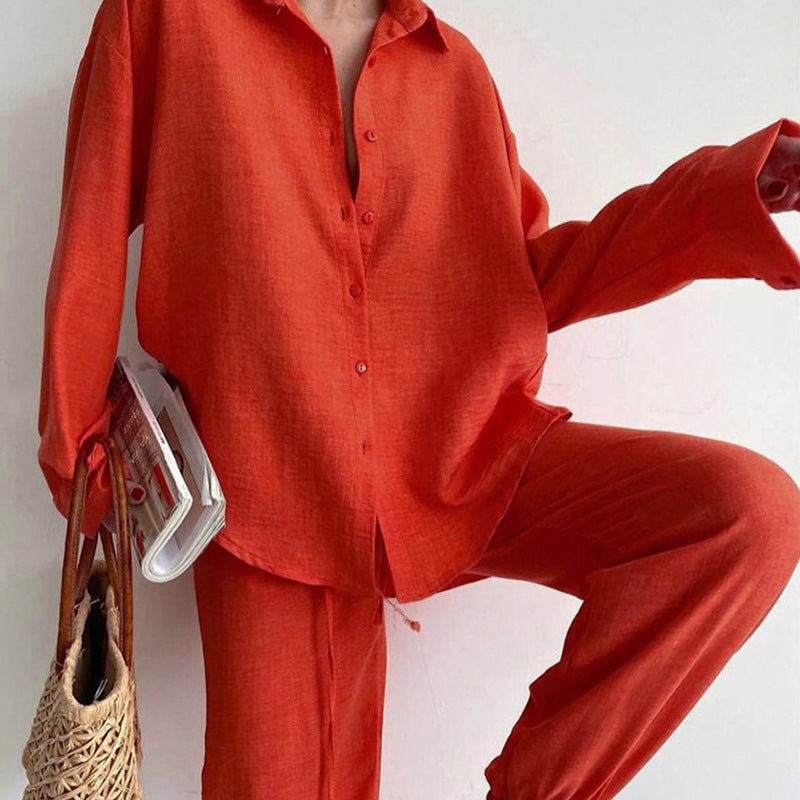 Lisa Conjunto Mujer Lino – Conjunto de Verano Dos Piezas, Pantalones Palazzo, Cintura Ajustable
