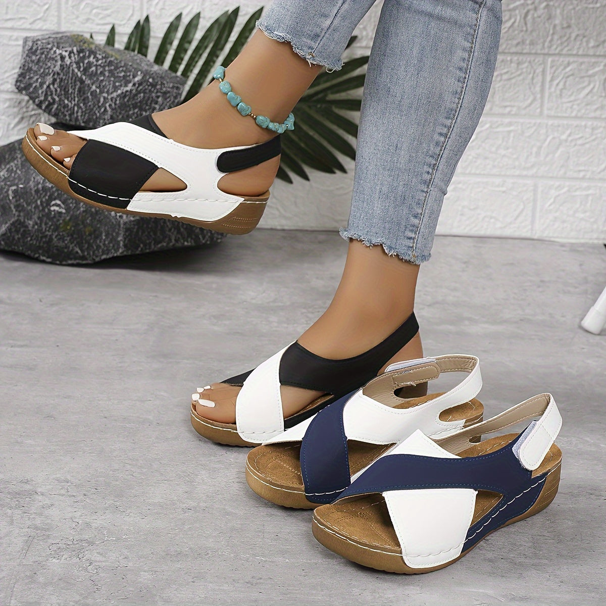 Livia Sandales Femme Confortables – Sandales Légères avec Semelle Amortissante Antidérapante