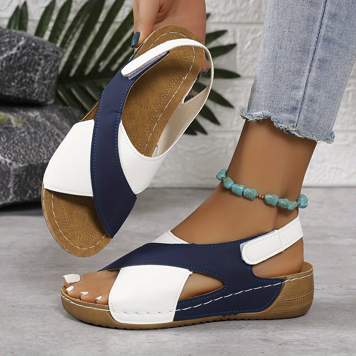 Livia Sandales Femme Confortables – Sandales Légères avec Semelle Amortissante Antidérapante