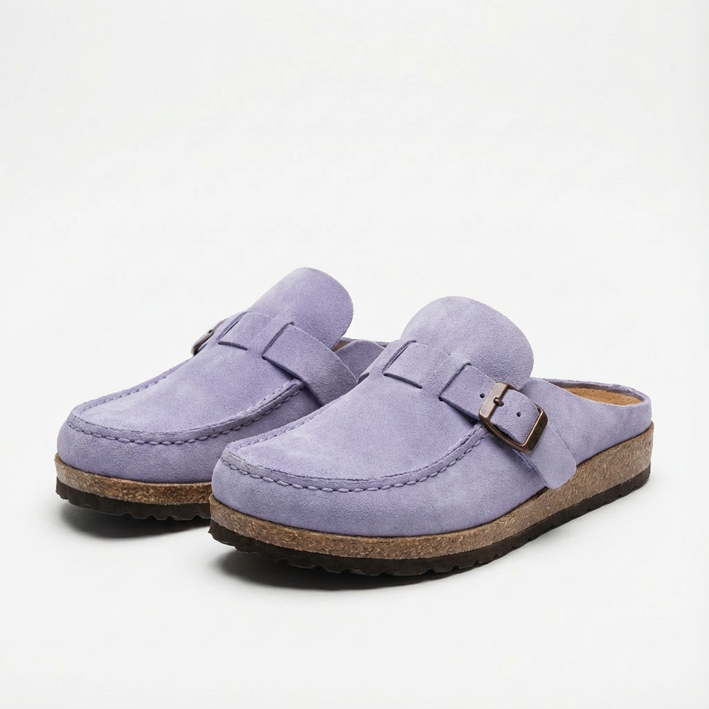 Clara Zoccoli Mule para Mujer – Hebilla Ajustable, Suela Ergonómica Vintage Chic
