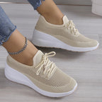 Baskets Gina pour femme respirantes – légères avec lacets, confort décontracté chic
