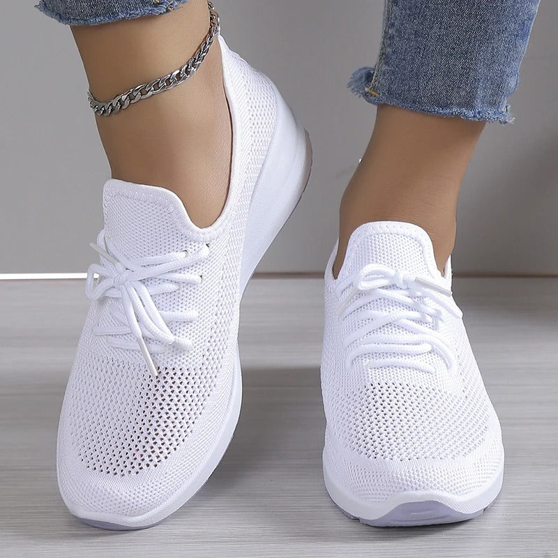 Baskets Gina pour femme respirantes – légères avec lacets, confort décontracté chic