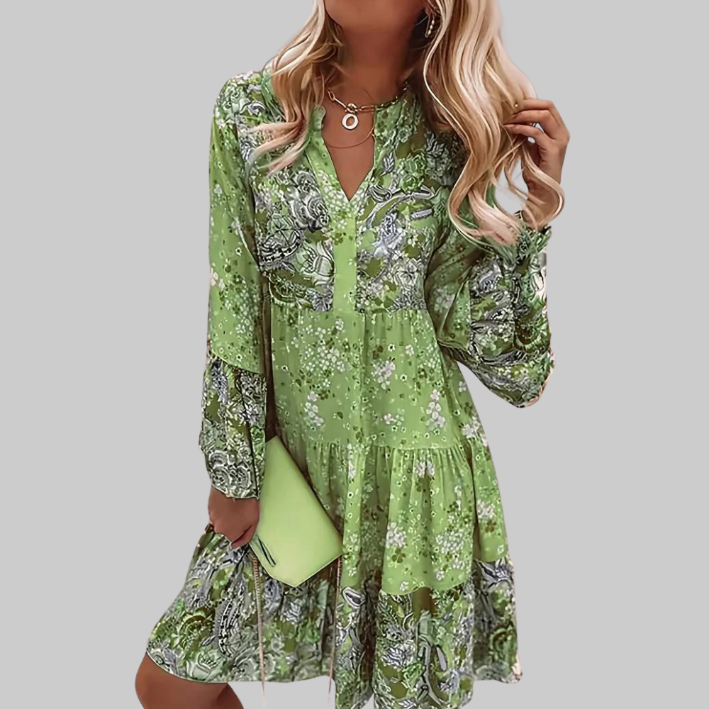 Pascale Robe Maxi Femme – Bohème Florale, Coupe Fluide & Style Estival Élégant