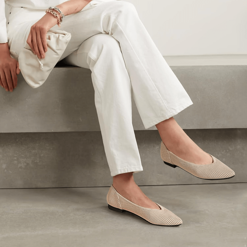 Virelle Ballerines Femme – Bout Pointu, Maille Respirante & Confort Quotidien