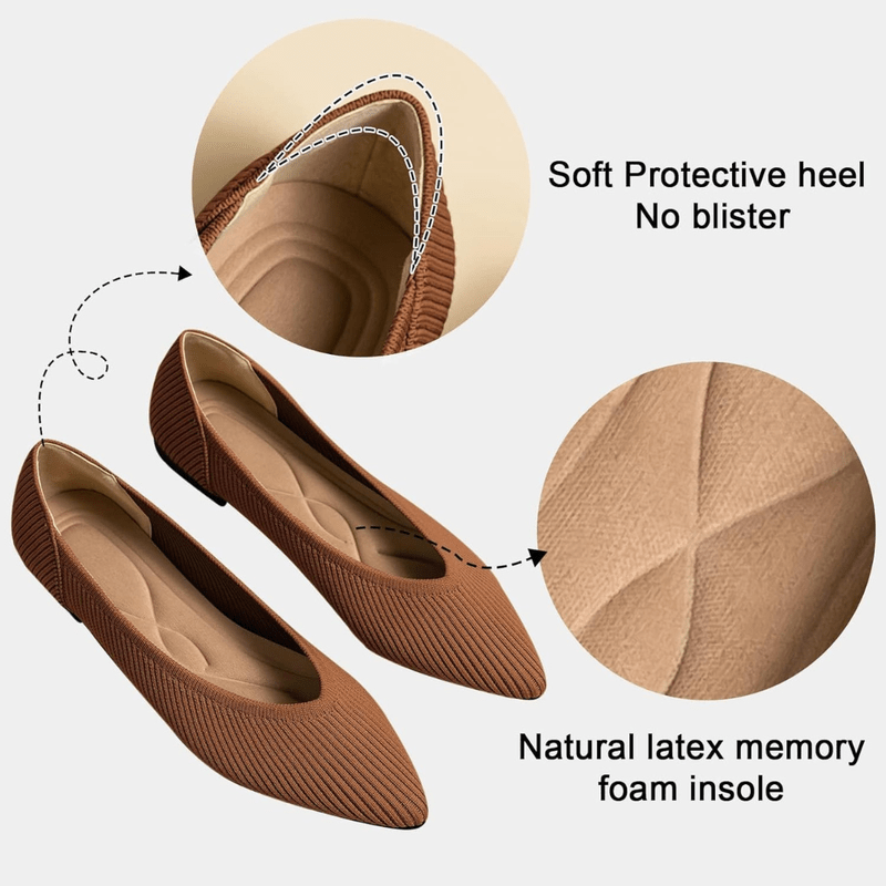 Virelle Ballerines Femme – Bout Pointu, Maille Respirante & Confort Quotidien