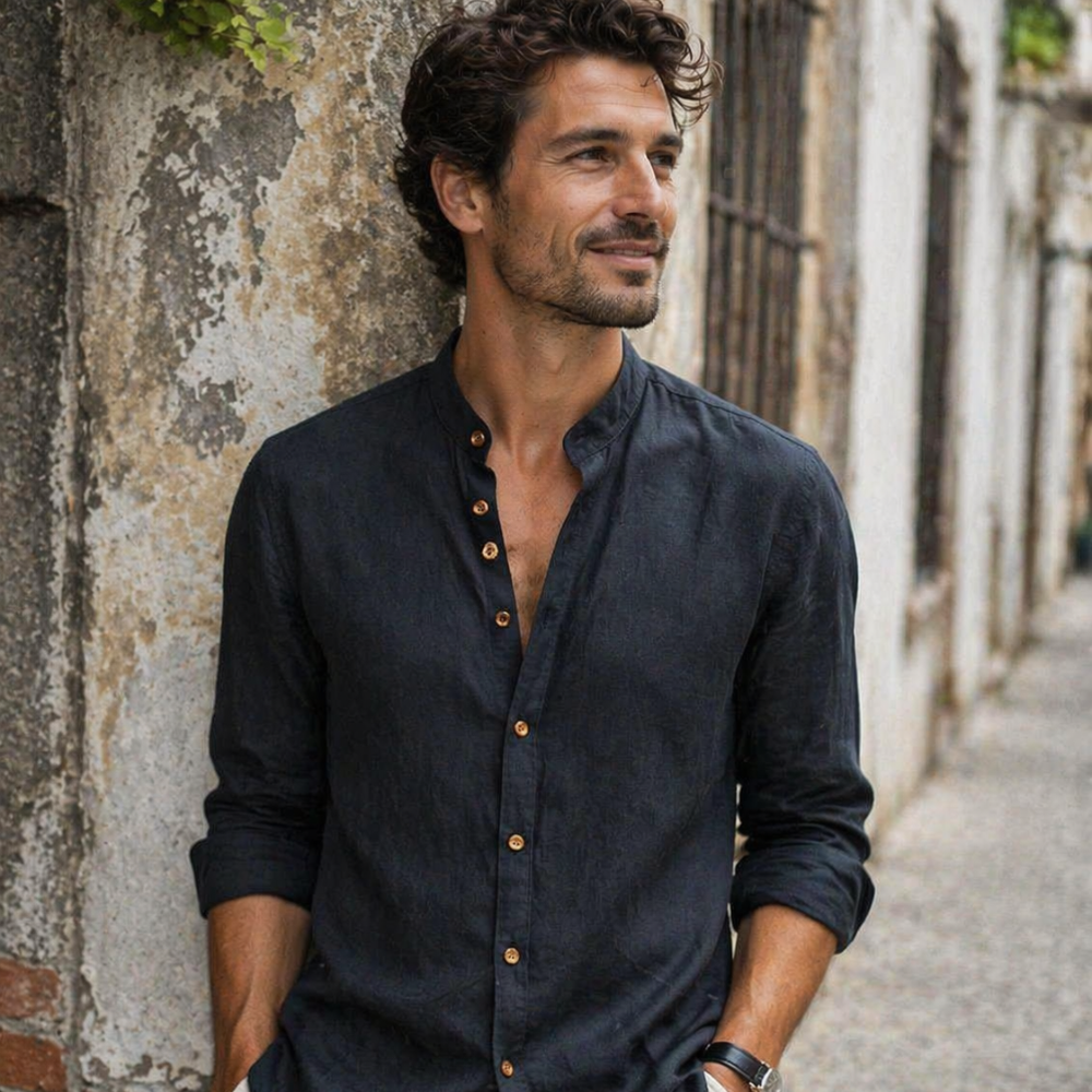 Oscar Chemise Homme Style Japonais – Katana Décontractée Élégante, Légère, Coupe Ample