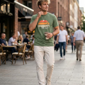 T-shirt d'été Mario pour homme – T-shirt graphique vintage avec impression coucher de soleil
