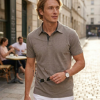 Polo homme José – T-shirt d'été respirant avec col contrasté