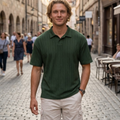Lorenzo Men's Knit Polo – Elegant Old Money Summer Short Sleeve Polo