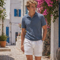 Mariano Short Homme Lin – Shorts Légers Respirants, Coupe Relax Décontractée