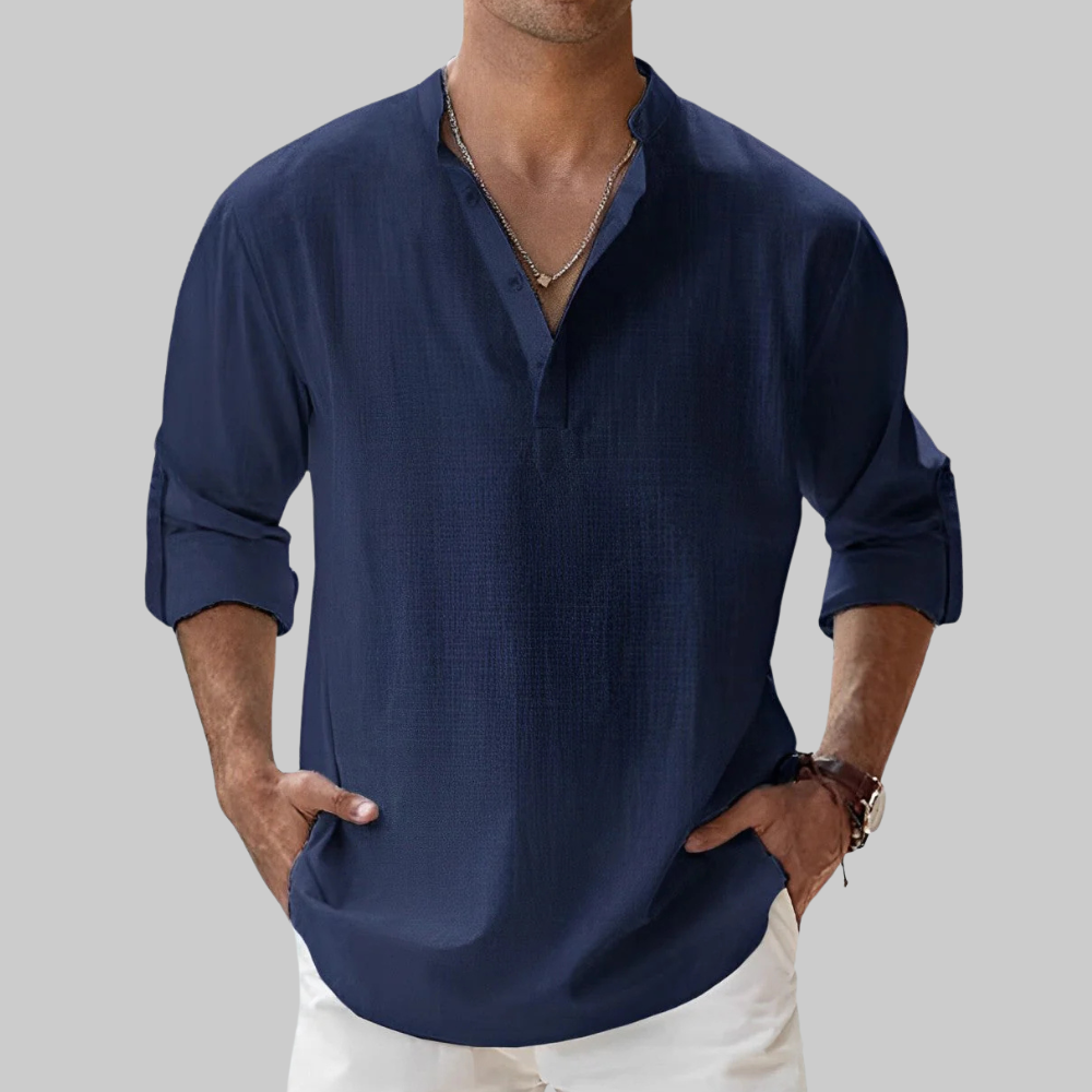 Ralph Camisa Hombre de Lino – Transpirable, Elegante & Estilo Versátil de Verano
