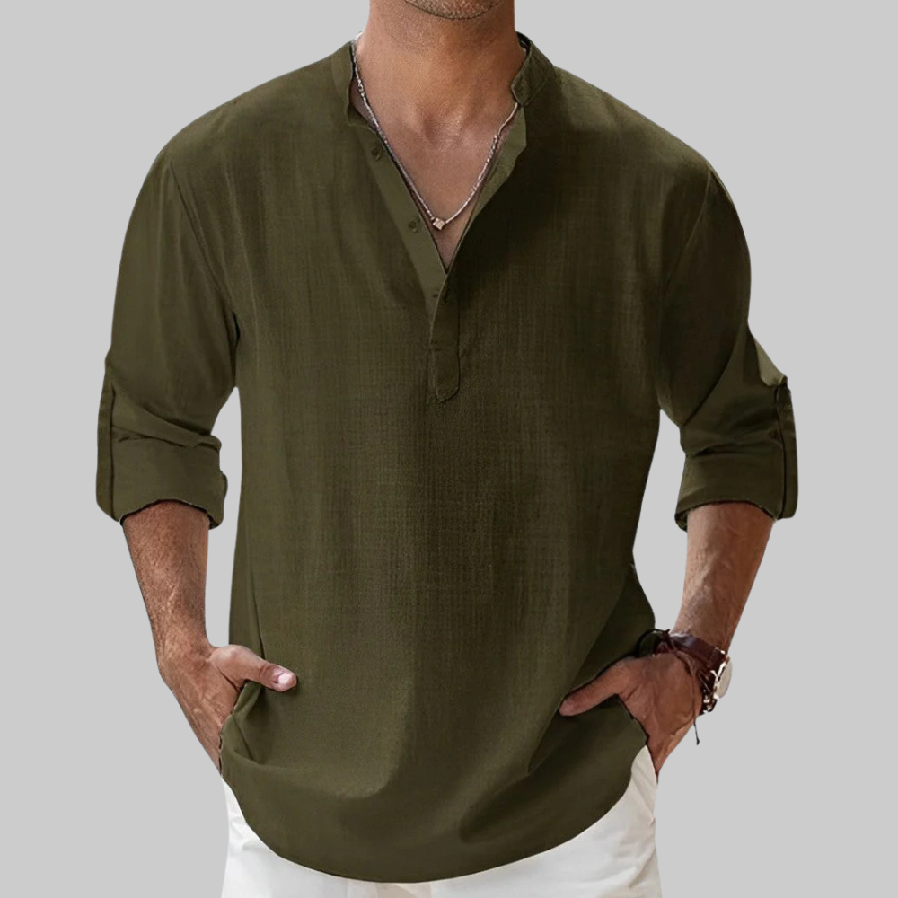 Ralph Camisa Hombre de Lino – Transpirable, Elegante & Estilo Versátil de Verano