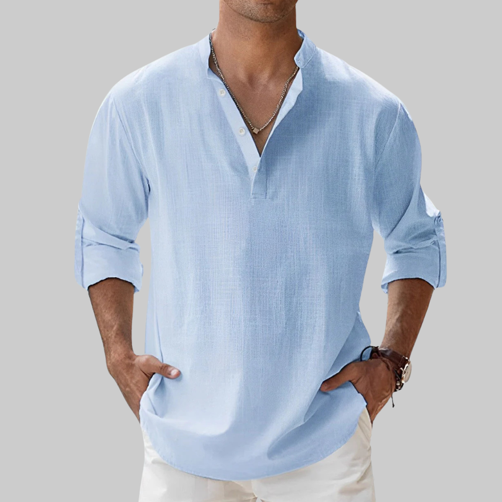Ralph Camisa Hombre de Lino – Transpirable, Elegante & Estilo Versátil de Verano