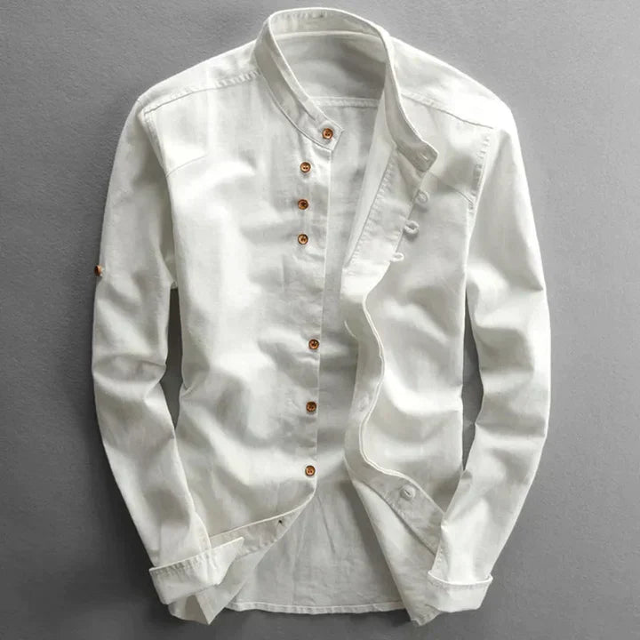 Oscar Camisa de Hombre Estilo Japonés – Katana Casual Elegante, Ligera, Corte Amplio