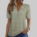 Naomi Top Femme – T-Shirt Floral, Coupe Décontractée & Coton Doux Casual