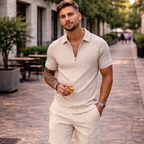 Oliver Conjunto de Verano Hombre – Algodón y Lino, Conjunto Casual Transpirable y Comodidad de Verano