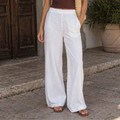 Cellie Pantalon Femme Palazzo – Taille Haute, Jambe Large, Léger Élégant Décontracté