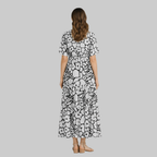 Olivia Robe Femme d'Été Légère – Robe Casual avec Col V Fluide