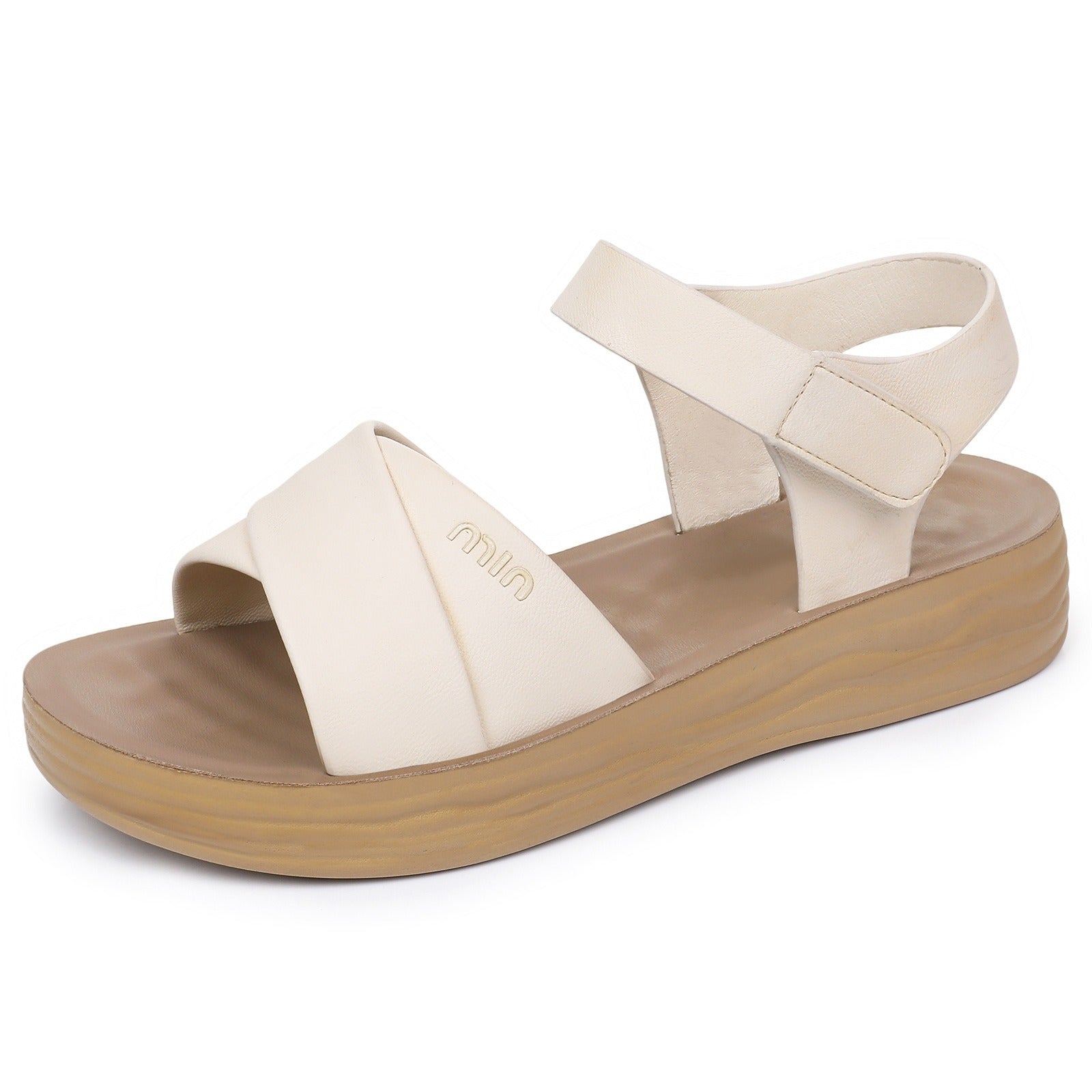 Amelia Sandalias Mujer Pie Ancho – Ajustables, Cómodas, Suela Amortiguada Casual