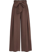 Beautiful Women’s Palazzo Trousers – High Waist, Pleats & Side Pockets