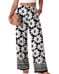 Mia Pantaloni Donna Palazzo – Gamba Larga, Vita Elasticizzata & Tessuto Fluido