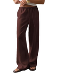 Scarlett Pantaloni Donna Palazzo – Tencel Cotone, Coulisse & Tasche Laterali