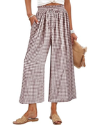 Madison Cropped-bukser til kvinder – rayon, smock-talje og sidelommer