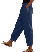 Olivia Women's Linen Cargo Shorts – Comfortable Waist, Pockets & Casual Summer Fit