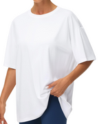 Naomi Women's Oversize T-shirt – Crew Neck, Dropped Shoulders & Soft Fabric
