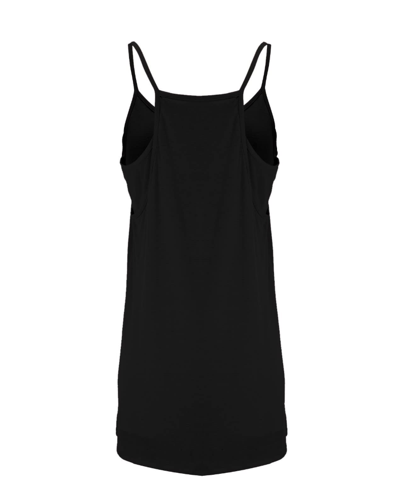 Sienna Vestido deportivo para mujer – pantalones cortos integrados, tirantes finos y bolsillos
