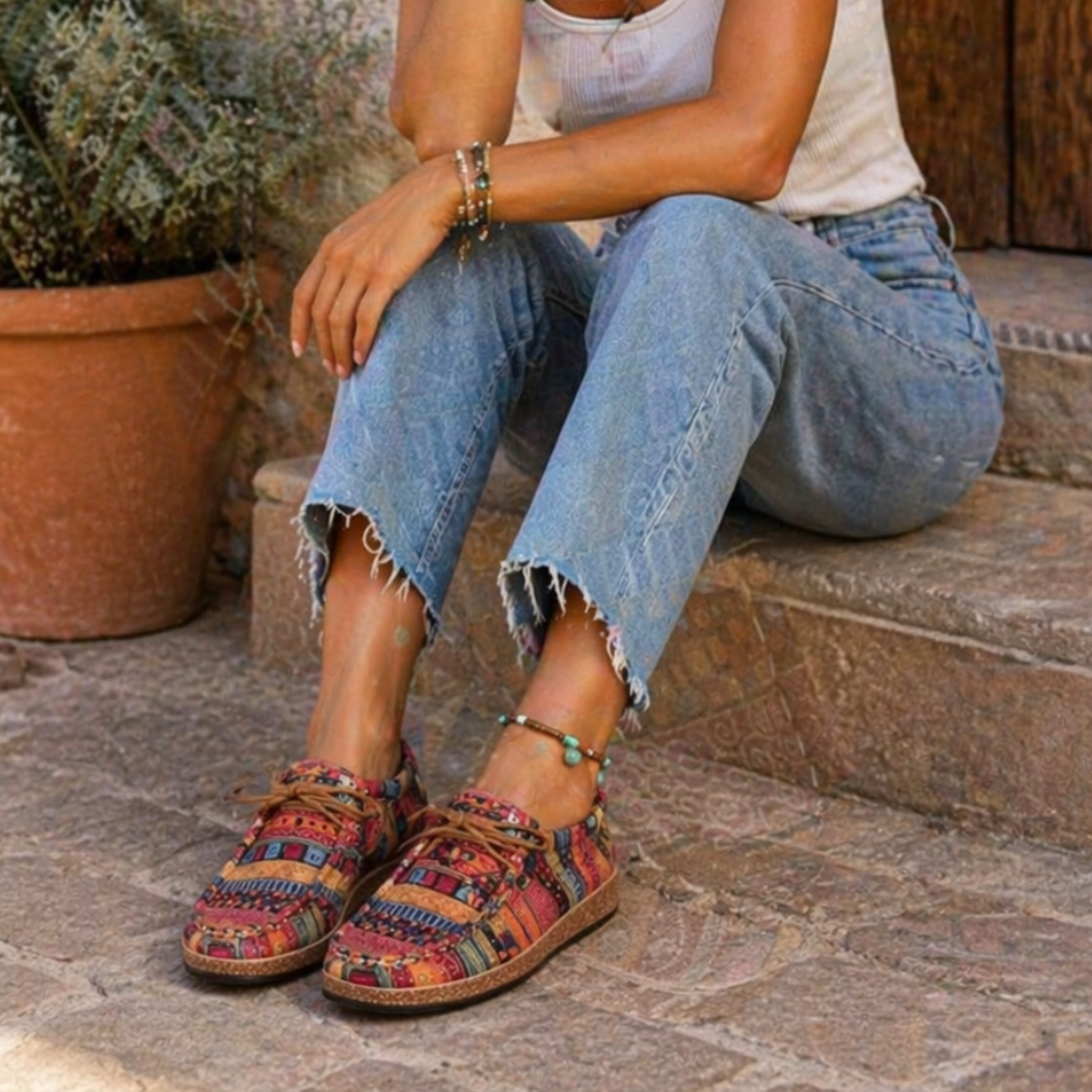 Narra Baskets Femme Confort – Chaussures Légères Amorties, Semelle Épaisse, Quotidien Décontracté