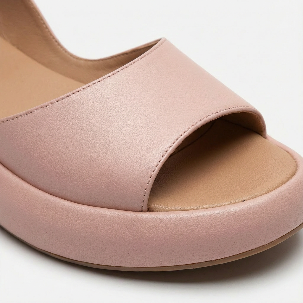 Giada Sandales Femme Compensées – Bout Ouvert, Bride Élastique Confort Estival