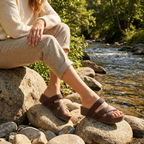 Giulia Sandales Femme Plateforme Boho – Semelle Liège, Bride Tressée Estivale