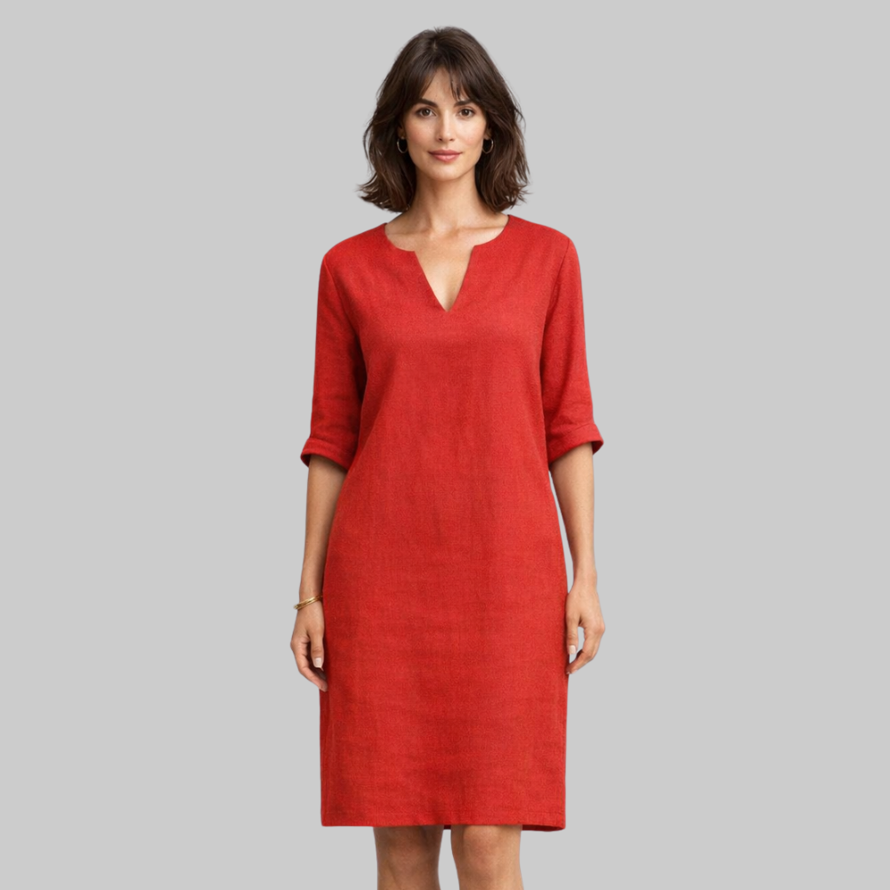 Sophie Vestido Mujer de Verano Elegante – Vestido ligero con escote en V fluido