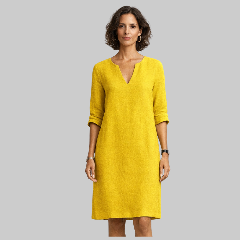 Sophie Vestido Mujer de Verano Elegante – Vestido ligero con escote en V fluido