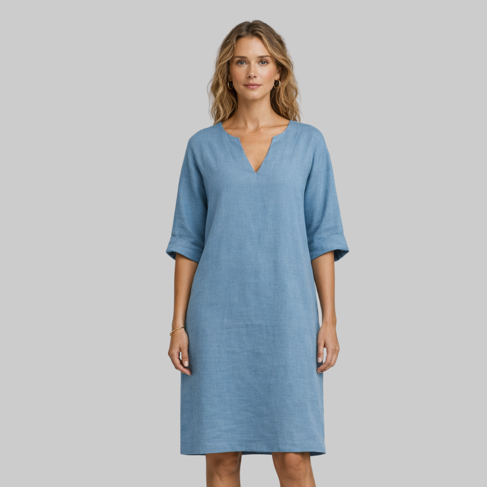 Sophie Vestido Mujer de Verano Elegante – Vestido ligero con escote en V fluido